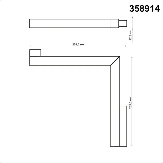 NOVOTECH 358914 SHINO NT22 067 белый Трековый светильник для низков.шинопровода диммируемый с пультом ДУ со сменой цв.температуры IP20 LED 3000~6500К 24W 48V F, изображение 2