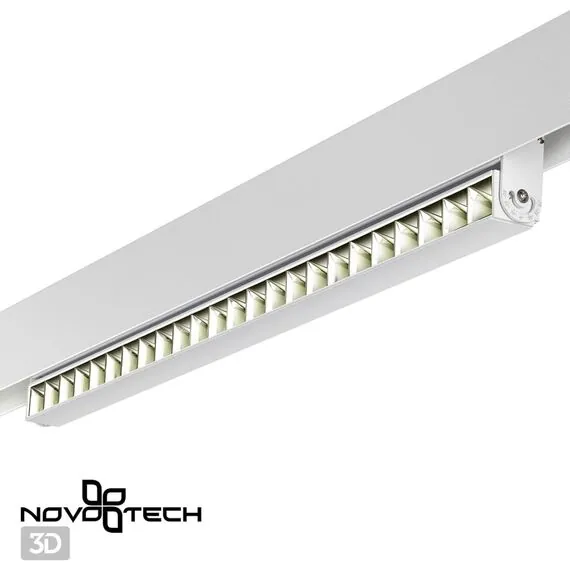 NOVOTECH 358544 SHINO NT21 072 белый Трековый светильник для низковольного шинопровода IP20 LED 4000K 24W 48V FLUM, изображение 4