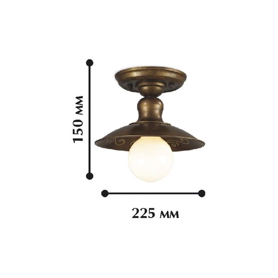 Favourite 1214-1U, люстра потолочная, D225xH150, 1xE27x60W, excluded, изображение 2