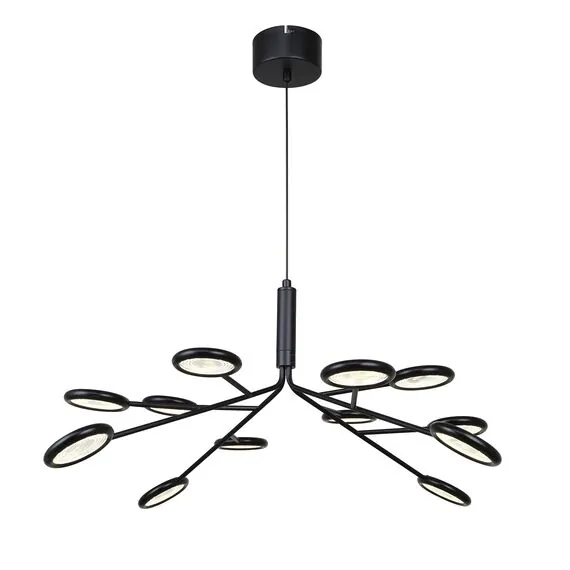 F-Promo 4252-12P, подвесная/потолочная люстра, D650xH320/1320, 12xLEDx3W, 3060LM, 4000K, included