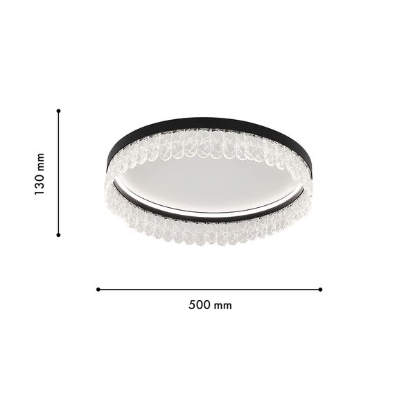 F-Promo 4187-1C, потолочная люстра, D500xH130, LEDx112W, 5040LM, 3000-6000K, included, remote control, изображение 3