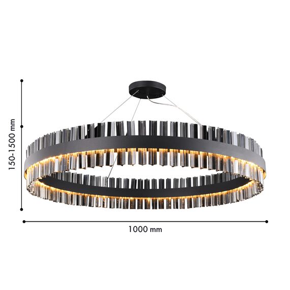 Favourite 4262-10P, подвесная люстра, D1000xH150/1500, LEDx54W, 4320LM, 4000K, included, изображение 2