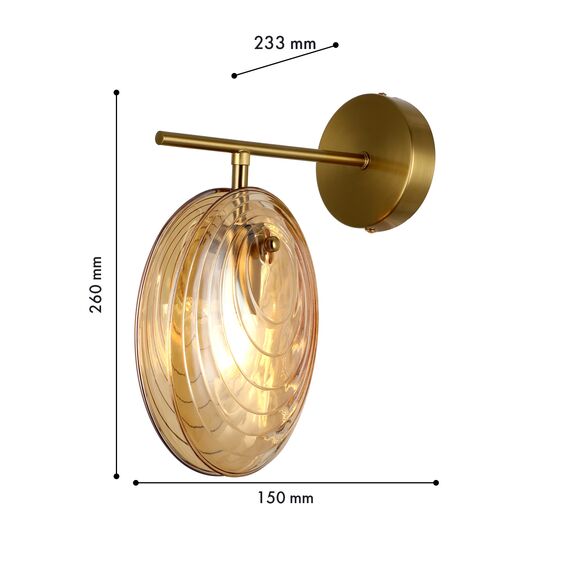 F-Promo 4485-1W, настенный светильник, D235xW150xH260, 1xE14x60W, excluded, изображение 3