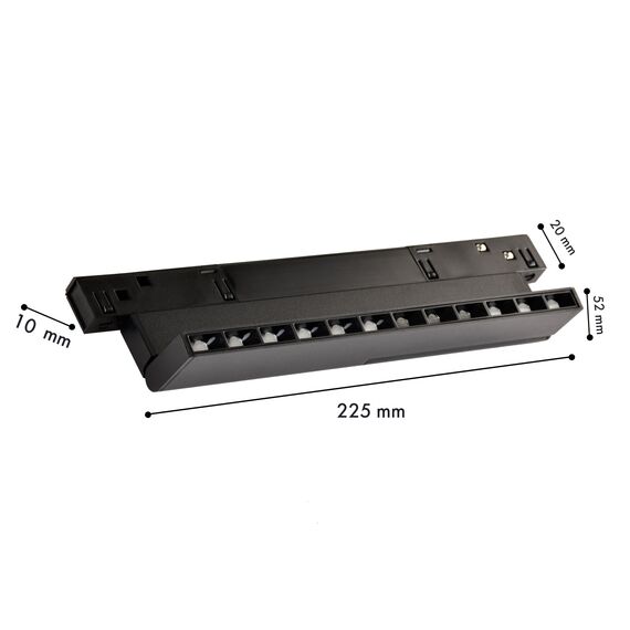 Favourite 4574-1U, трековый светильник, L226xW10.5xH52, LEDx10W, 48V, 410LM, 2700-5700K, CRI>90, beam angle:30, included, изображение 3