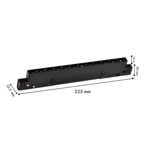 Favourite 4577-1U, трековый светильник, L226xW10.5xH18, LEDx10W, 48V, 410LM, 2700-5700K, CRI>90, beam angle:30, included, изображение 3