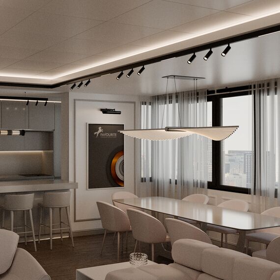 Favourite 4586-1P, трековый светильник, D30xL145xH1500, LEDx6W, 48V, 410LM, 2700-5700K, CRI>90, beam angle:24, included, изображение 4