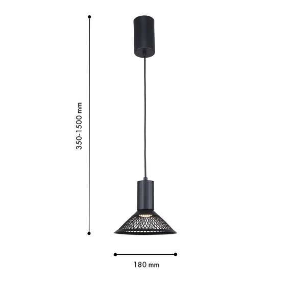 F-Promo 4623-1P, подвес, D180xH350/1500, 1xLEDx6W, 660LM, 3000K, included, изображение 3