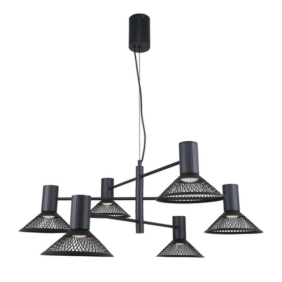 F-Promo 4623-6P, подвесная люстра, D770xH500/1400, 6xLEDx6W, 3960LM, 3000K, included, изображение 2