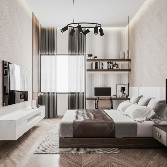 F-Promo 4635-6P, подвесная люстра, D600xH230/1500, 6xGU10x35W, excluded, изображение 5