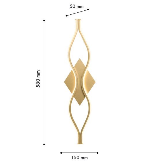 Favourite 4741-1W, настенный светильник, D50xW150xH580, LEDx16W, 1100LM, 4000K, included, изображение 4
