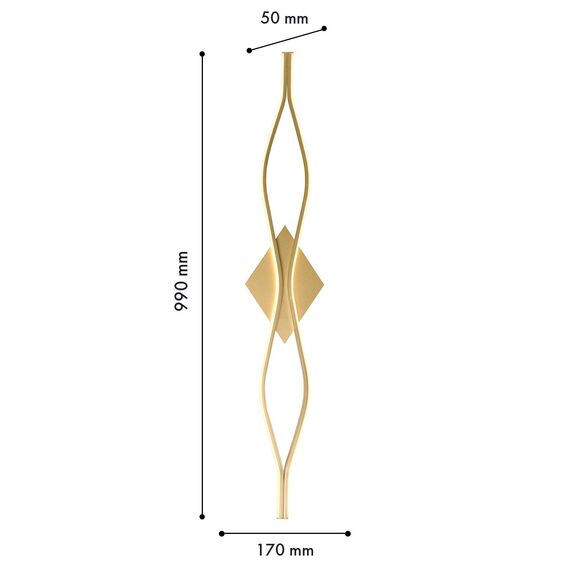 Favourite 4741-2W, настенный светильник, D50xW170xH990, LEDx26W, 1800LM, 4000K, included, изображение 4