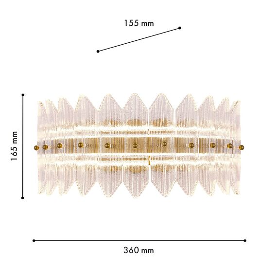 Favourite 4754-1W, Бра, D155xW360xH165, LEDx14,5W, 1082LM, 3000K, included, изображение 3