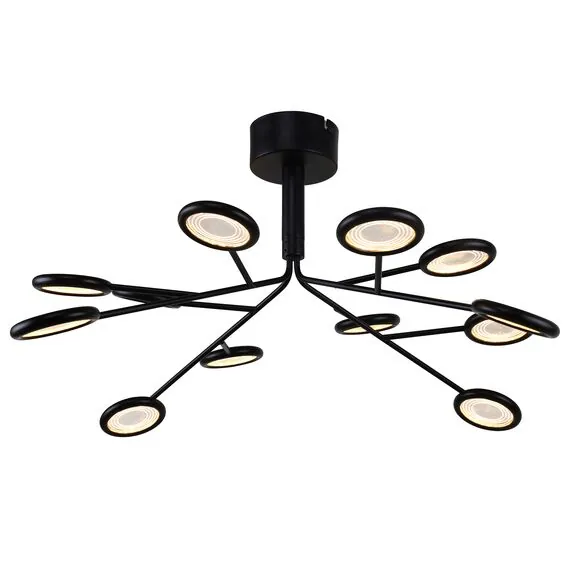 F-Promo 4252-12P, подвесная/потолочная люстра, D650xH320/1320, 12xLEDx3W, 3060LM, 4000K, included, изображение 2