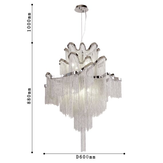 Favourite 1156-8P, подвесная люстра, D600xH880/1880, 8xE14x40W, excluded, изображение 3