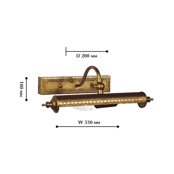 Favourite 1287-1W, настенный светильник, D200xW330xH100, 1xE14x40W, excluded, изображение 3