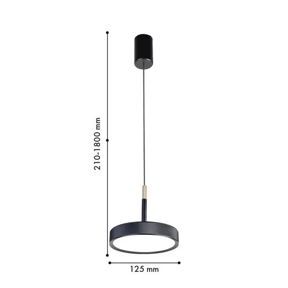 Favourite 4506-1P, подвес, D125xH210/1800, LEDx10W, 600LM, 4000K, IP20, CRI>90, included, изображение 2