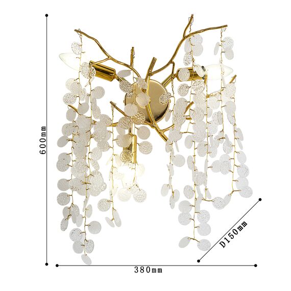 Favourite 4161-3W, настенный светильник, D150xW380xH600, 3xE14x40W, excluded, изображение 3