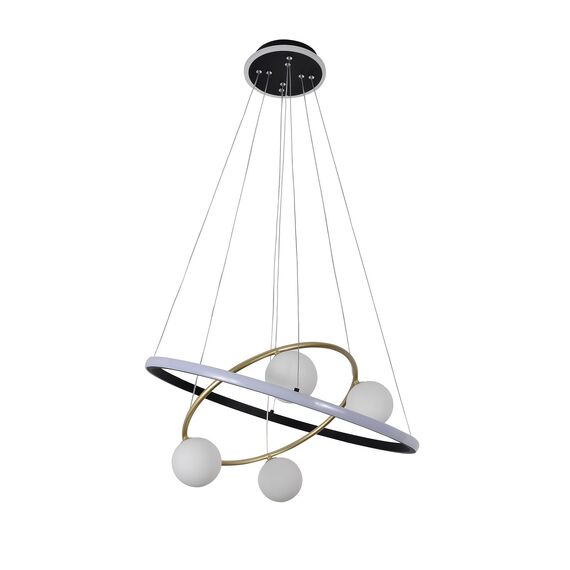 F-Promo 4184-6P, подвесная люстра, D600xH150/1200, 4xG9LEDx10W, excluded + LEDx70W + LEDx20W, 4050LM, 3000-6000K, included, remote control, изображение 2