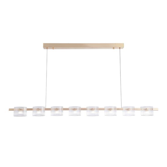 Favourite 4248-8P, подвесная люстра, L1430xW70xH1300/1500, 8xLEDx5.25W, 960LM, 4000K, included