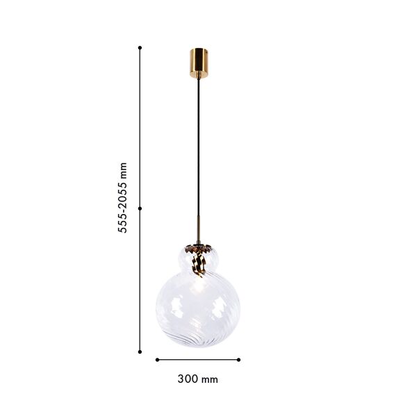 Favourite 4267-2P, подвес, D300xH555/2055, 1xE27x40W, excluded, изображение 2