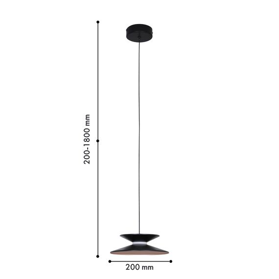 Favourite 4372-1P, подвес, D200xH200/1800, LEDx4W, 280LM, 4000K, CRI>90, included, изображение 3