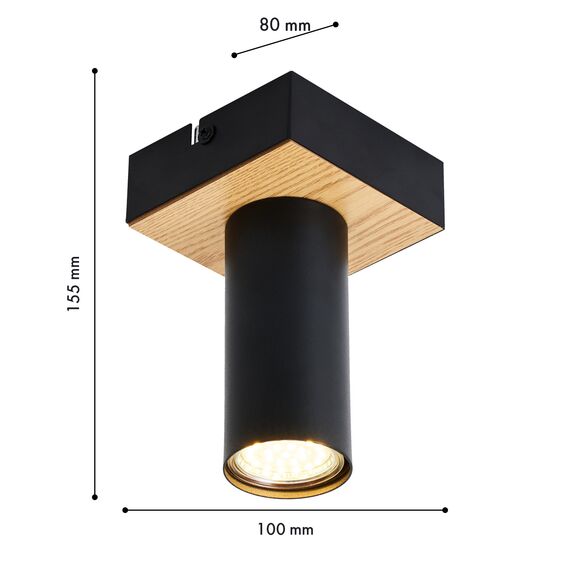F-Promo 4431-1C, потолочный светильник, L100xW100xH155, 1xGU10x50W, excluded, изображение 3