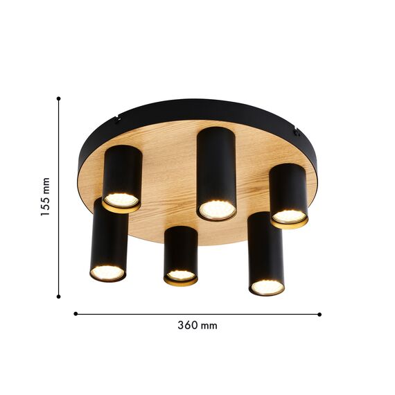 F-Promo 4431-6U, потолочный светильник, D360xH155, 6xGU10x50W, excluded, изображение 2