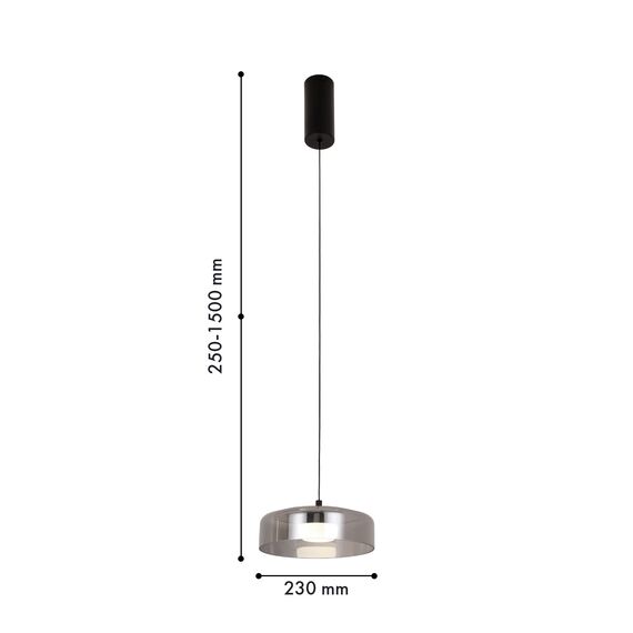 Favourite 4490-1P, подвес, D230xH250/1500, LEDx5W, 325LM, 4000K, included, изображение 2