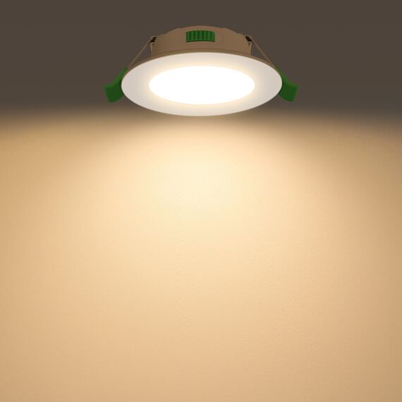 Favourite 4645-1C, врезной светильник, D113xH30, cutout:D90, LEDx7W, 450LM/560LM/500LM, 3000K/4000K/6500K, IP44, CRI>80, beam angle:120, included, изображение 8