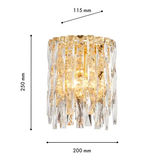 Favourite 4722-2W, настенный светильник, D115xW200xH250, 2xE14x40W, excluded, изображение 3