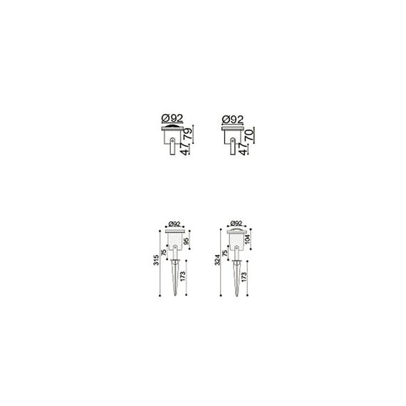 Favourite 1832-1W, уличный светильник, D95*H125, 1xGU10x50W, IP65, excluded, изображение 2