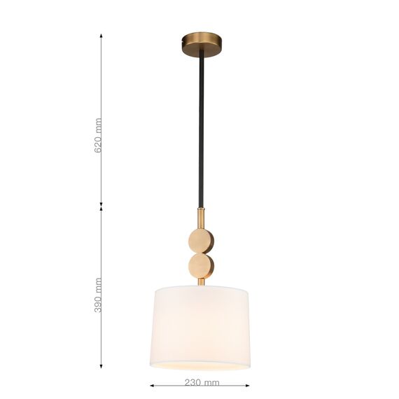 Favourite 2624-1P, подвес, D230xH390/1010, 1xE14x40W, excluded, изображение 3