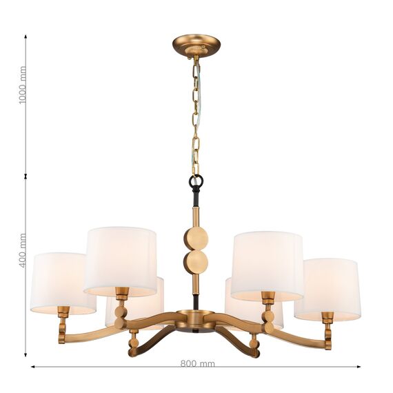 Favourite 2624-6P, подвесная люстра, D800xH400/1400, 6xE14x40W, excluded, изображение 3