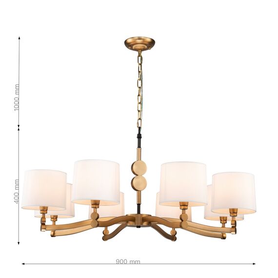 Favourite 2624-8P, подвесная люстра, D900xH400/1400, 8xE14x40W, excluded, изображение 3