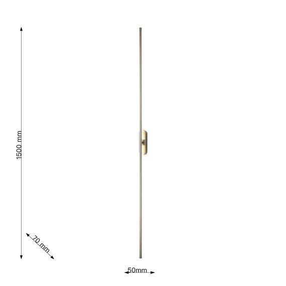 Favourite 3002-3W, настенный светильник, D35xW45xH1500, LEDx20W, 1400LM, 3000K, included, изображение 3