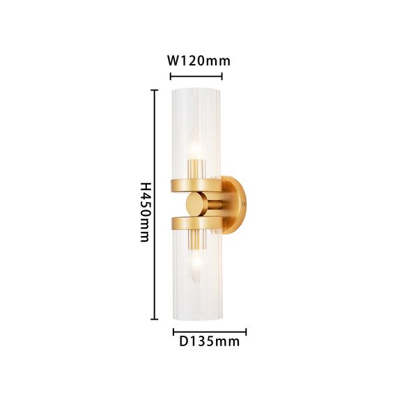 Favourite 3099-2W, настенный светильник, D135xW120xH450, 2xE14x40W, excluded, изображение 3