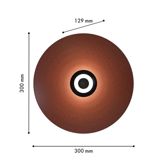 Favourite 4289-1W, настенный светильник, D130xW300xH300, LEDx9W, 550LM, 4000K, included