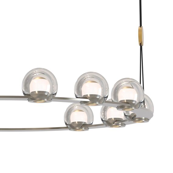 Favourite 4291-12P, подвесная люстра, D820xH1500/1575, 12xLEDx7.2W, 7000LM, 4000K, included, изображение 3