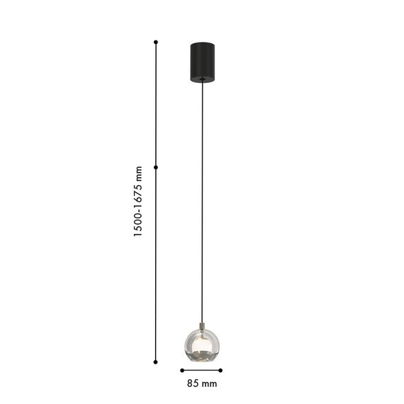 Favourite 4291-1P, подвес, D85xH1500/1674, LEDx7W, 550LM, 4000K, included, изображение 2