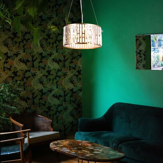 F-Promo 4483-6P, подвесная люстра, D600xH220/1200, 6xE14x60W, excluded, изображение 5