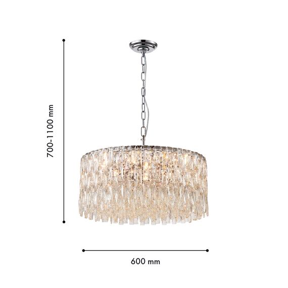 Favourite 4723-12P, подвесная люстра, D600xH700/1100, 12xE14x40W, excluded, изображение 3