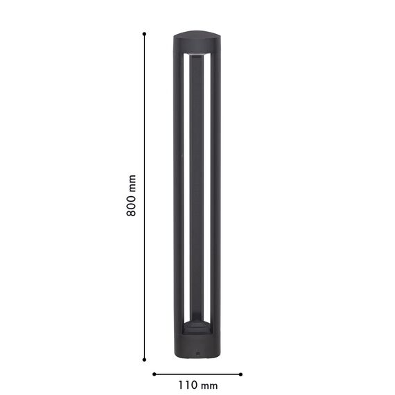 Favourite 4747-1F, уличный светильник, L105xW30xH800, LEDx5W, 505LM, 3000K, IP54, included, изображение 3