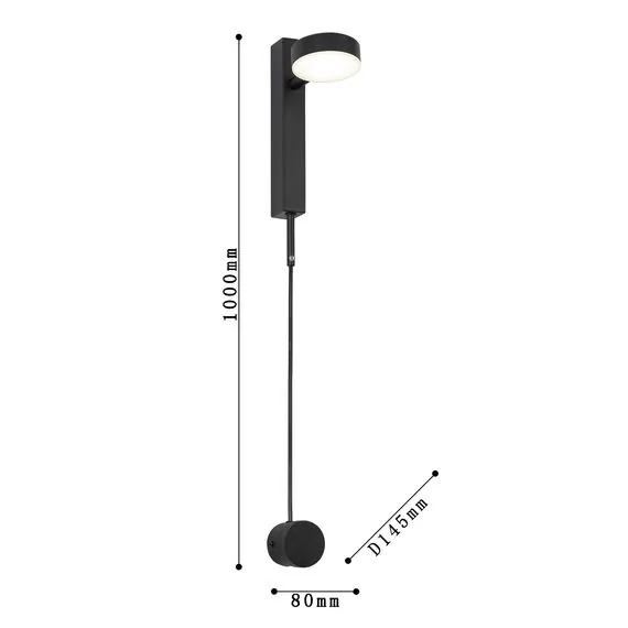 Favourite 4062-1W, настенный светильник, D145xW80xH1000, 1xLEDx5W, 400LM, 4000K, included, изображение 3