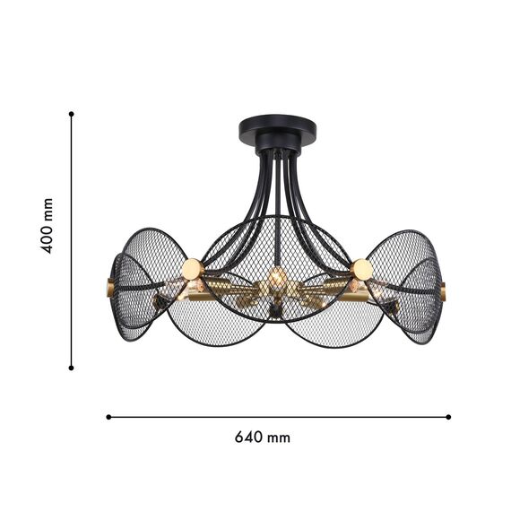 F-Promo 4084-7P, подвесная люстра, D640xH400, 7xE14x40W, excluded, изображение 3