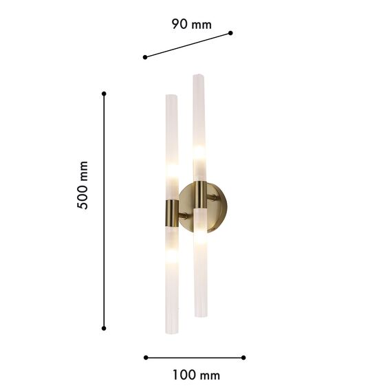 F-Promo 4196-4W, настенный светильник, D90xW100xH500, 4xG9x20W, excluded, изображение 3