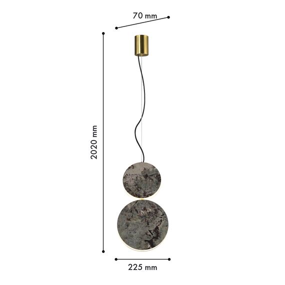 Favourite 4447-2P, подвес, L225xW70xH2020, LEDx15W, 445LM, 4000K, included, изображение 3