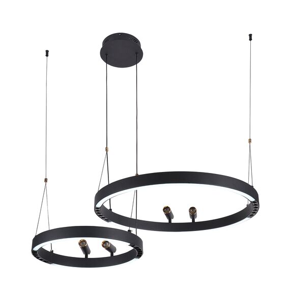 F-Promo 4474-2P, подвесная люстра, D830xH1000/1800, LEDx53W + LEDx33W + 4xLEDx3W, 2075LM, 3000-6500K, included, remote control, изображение 5