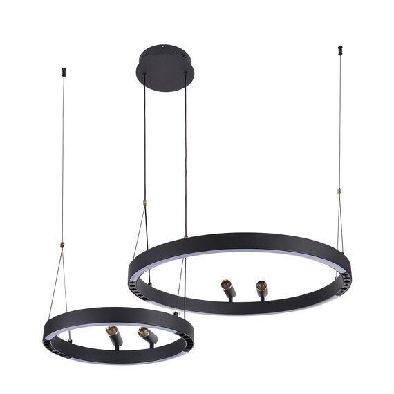 F-Promo 4474-2P, подвесная люстра, D830xH1000/1800, LEDx53W + LEDx33W + 4xLEDx3W, 2075LM, 3000-6500K, included, remote control, изображение 7