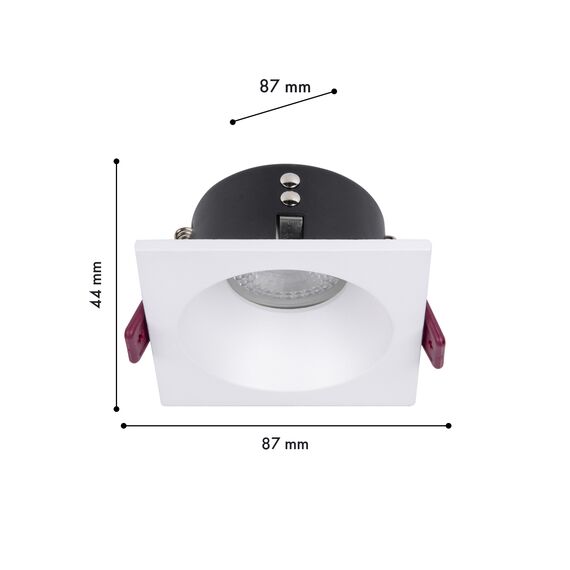 Favourite 4530-1C, врезной светильник, L87xW87xH44, cutout:D75, 1xGU10x35W, IP65, excluded, изображение 2
