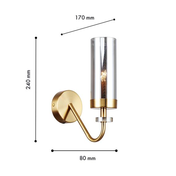 F-Promo 4620-1W, настенный светильник, D170xW80xH240, 1xE14x40W, excluded, изображение 3